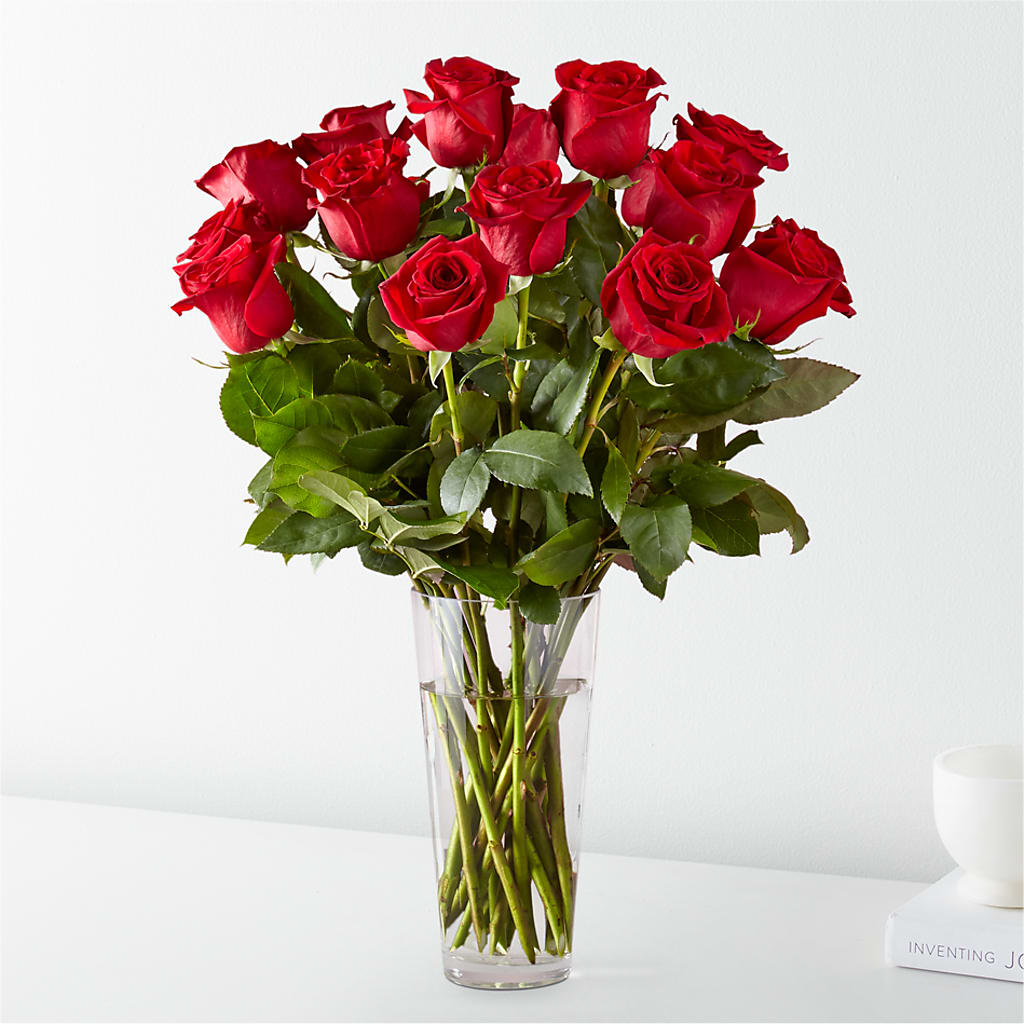 Long Stem Red Rose Bouquet – Bamboo Flowers, Buford GA