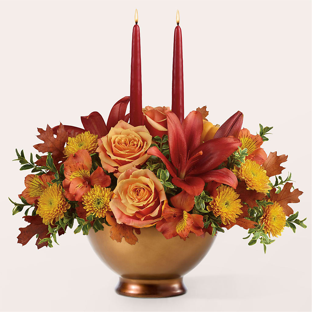 Harvest Table Centerpiece – Bamboo Flowers, Buford GA