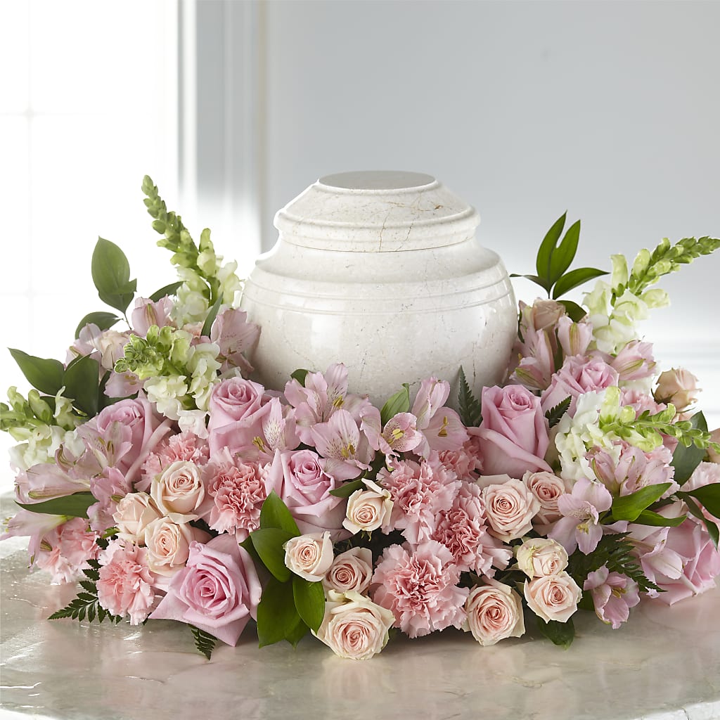 Composition funéraire « Fleurs d'espoir »