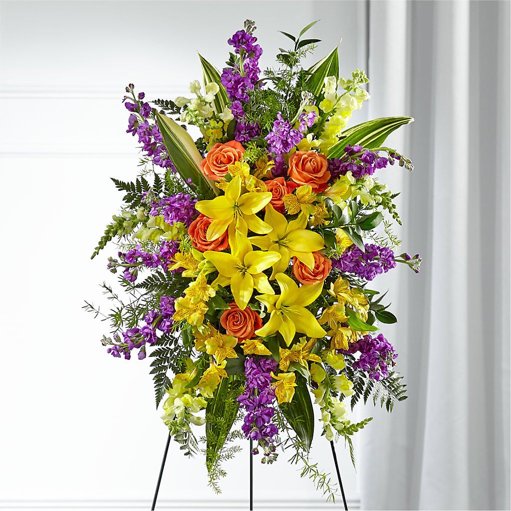 Gerbe de fleurs « Prières attentionnées »