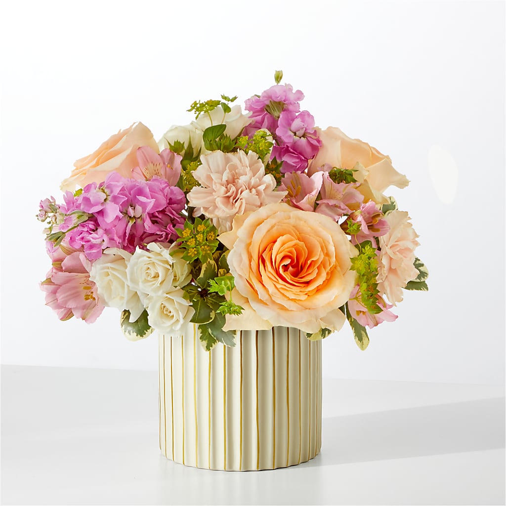 Paradise Bouquet with Ivory Vase – Bamboo Flowers, Buford GA