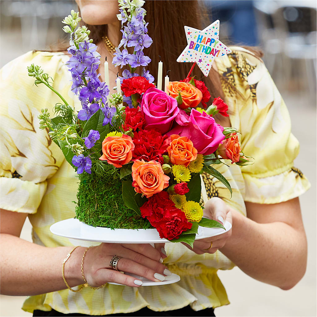 Best Year Yet Floral Cake – Bamboo Flowers, Buford GA
