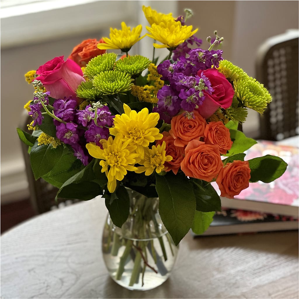 Bold & Bright – A Florist Original –  Bamboo Flowers, Buford GA