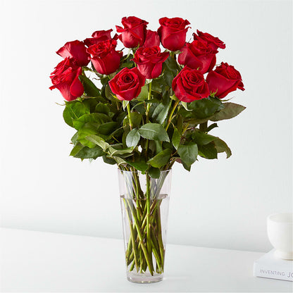 Long Stem Red Rose Bouquet –  Bamboo Flowers, Buford GA