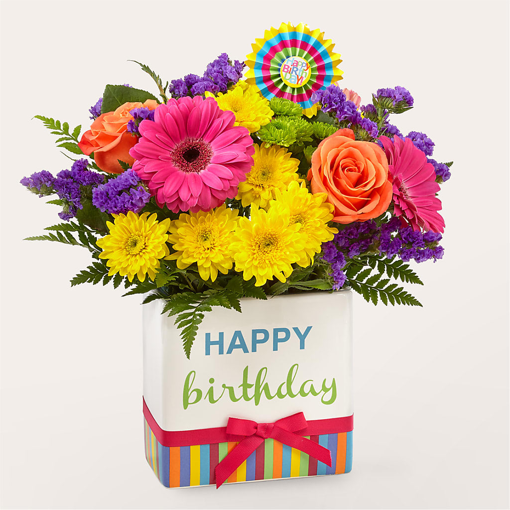 Birthday Brights Bouquet –  Bamboo Flowers, Buford GA