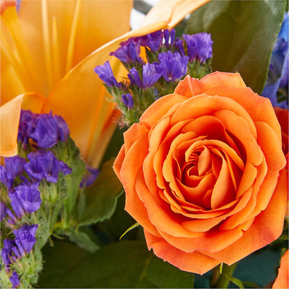 Radiant Citrus Box Bouquet –  Bamboo Flowers, Buford GA