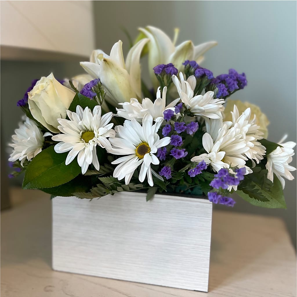 Beyond Blue Box Bouquet –  Bamboo Flowers, Buford GA
