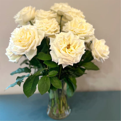 Long Stem Yellow Rose Bouquet –  Bamboo Flowers, Buford GA