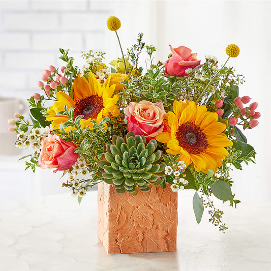 Sunflower Season Bouquet –  Bamboo Flowers, Buford GA