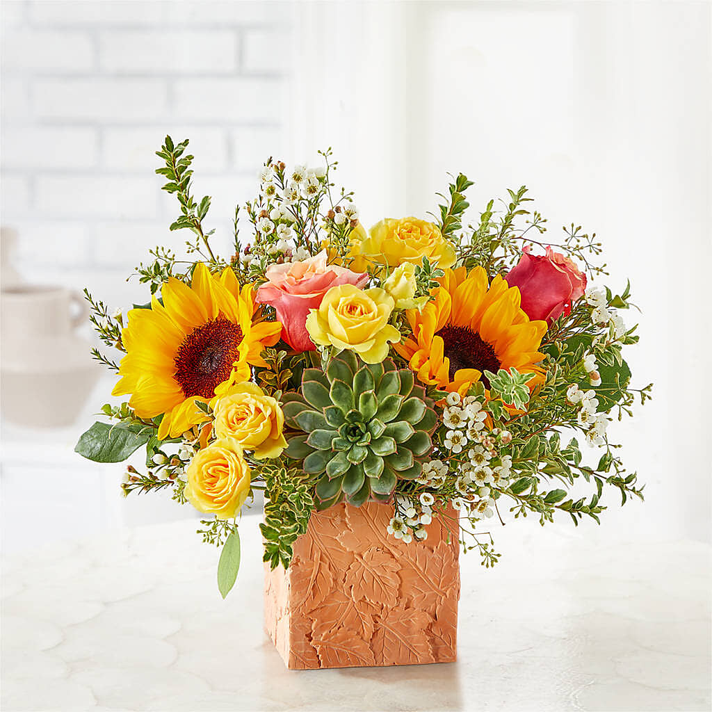Sunflower Season Bouquet –  Bamboo Flowers, Buford GA