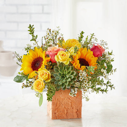 Sunflower Season Bouquet –  Bamboo Flowers, Buford GA