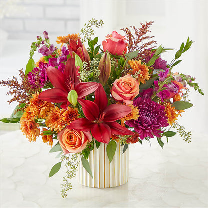 Burgundy Landscape Bouquet –  Bamboo Flowers, Buford GA