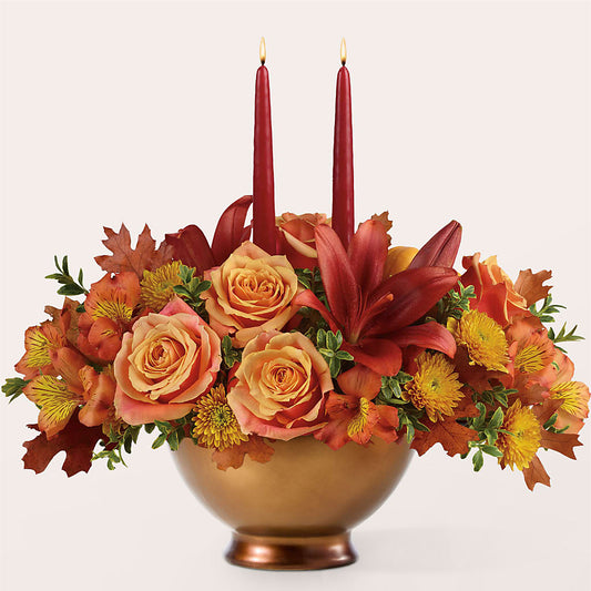 Harvest Table Centerpiece –  Bamboo Flowers, Buford GA