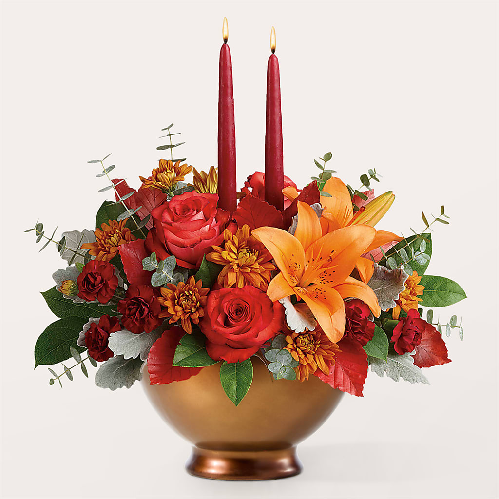 Fruits of Fall Centerpiece –  Bamboo Flowers, Buford GA