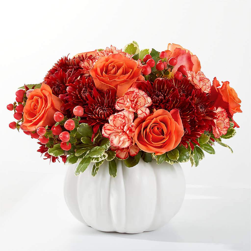 Autumn Air Pumpkin Bouquet –  Bamboo Flowers, Buford GA