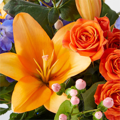 Radiant Citrus Bouquet –  Bamboo Flowers, Buford GA