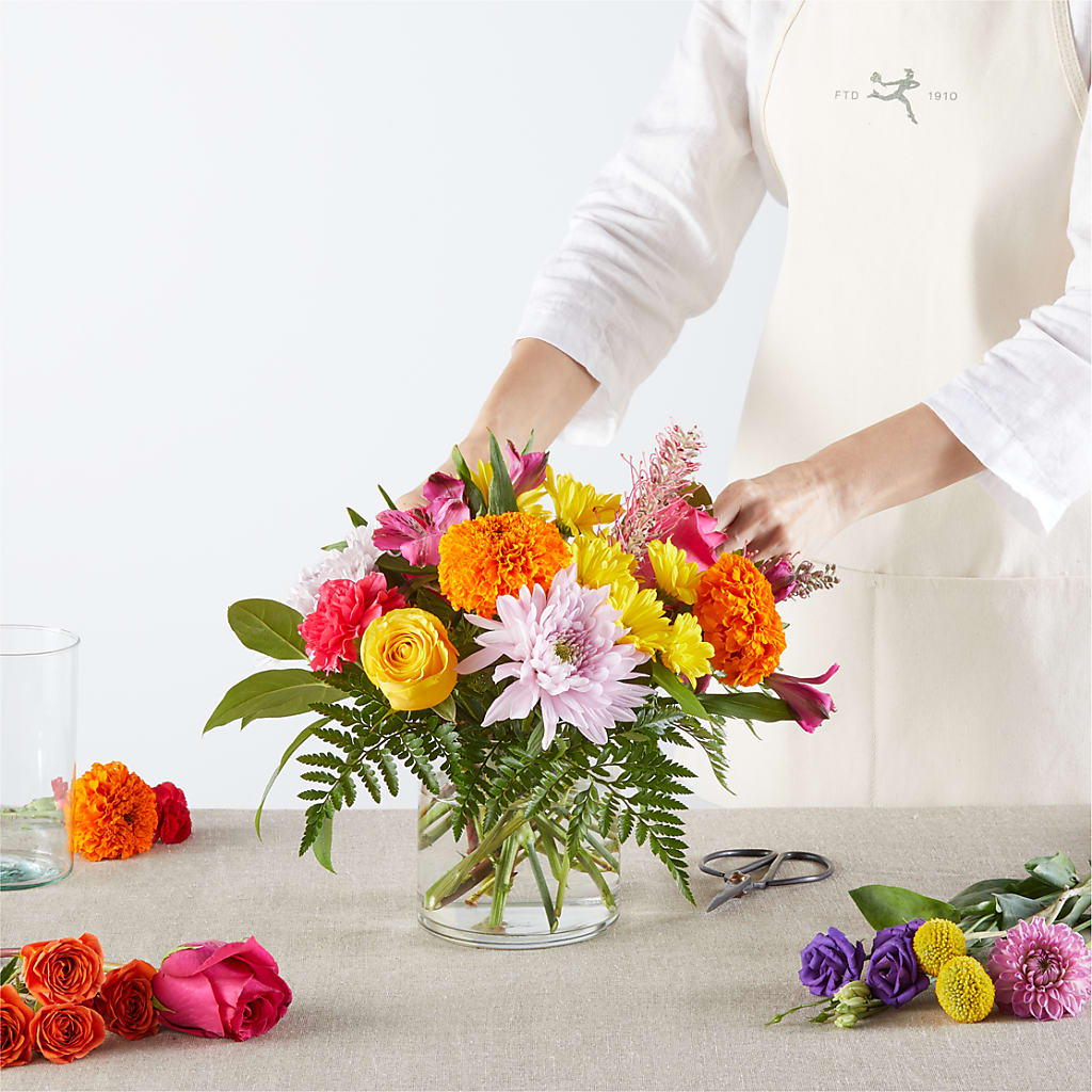Feast of Color – A Florist Original –  Bamboo Flowers, Buford GA