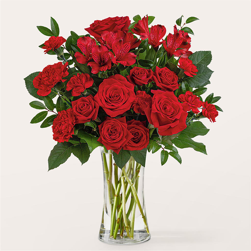 Brilliant Ruby Bouquet –  Bamboo Flowers, Buford GA