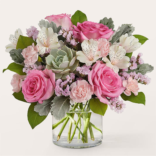 Bouquet vieux rose