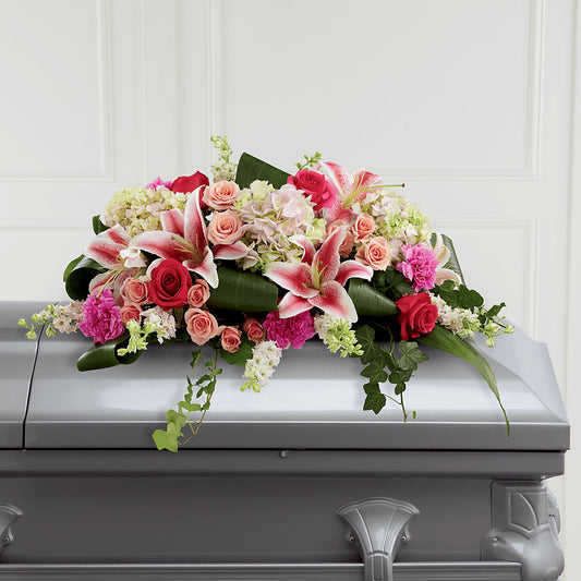 Arreglo Floral para Ataúd Gracia Espléndida