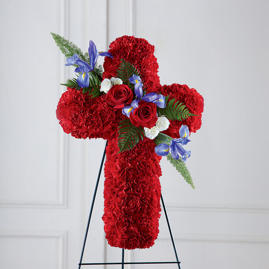 Faithful Hero Floral Cross –  Bamboo Flowers, Buford GA