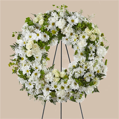 Faithful Wishes Wreath –  Bamboo Flowers, Buford GA