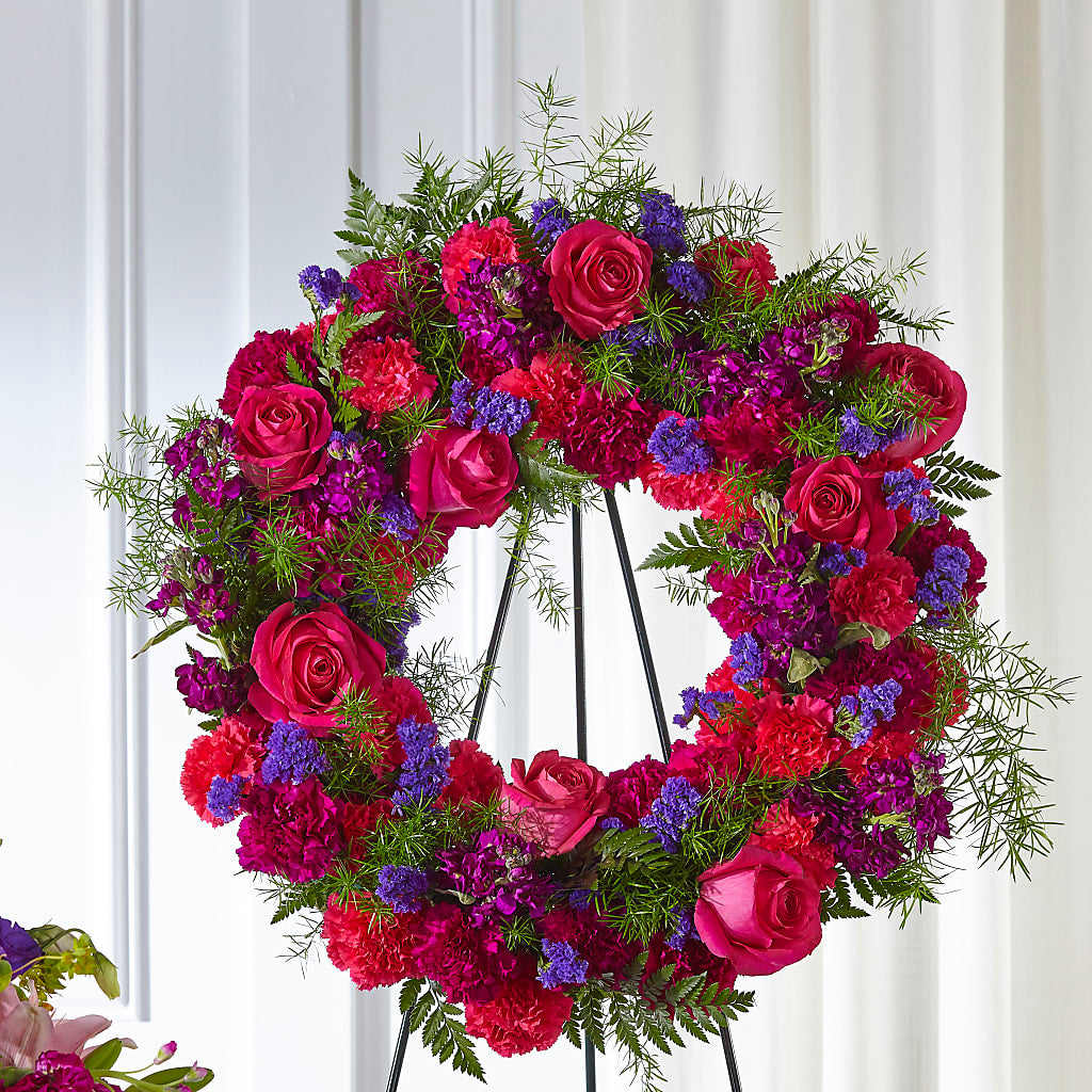 Calming Colors Wreath –  Bamboo Flowers, Buford GA