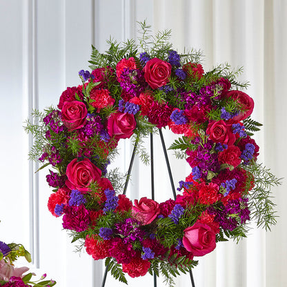 Calming Colors Wreath –  Bamboo Flowers, Buford GA