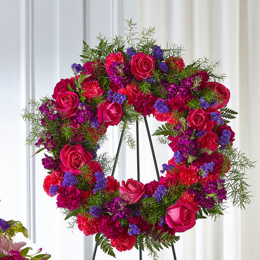 Calming Colors Wreath –  Bamboo Flowers, Buford GA