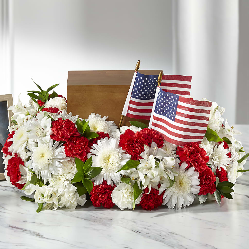 Spirit of Patriotism Cremation Adornment –  Bamboo Flowers, Buford GA