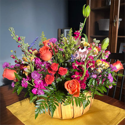 Garden of Life Basket –  Bamboo Flowers, Buford GA