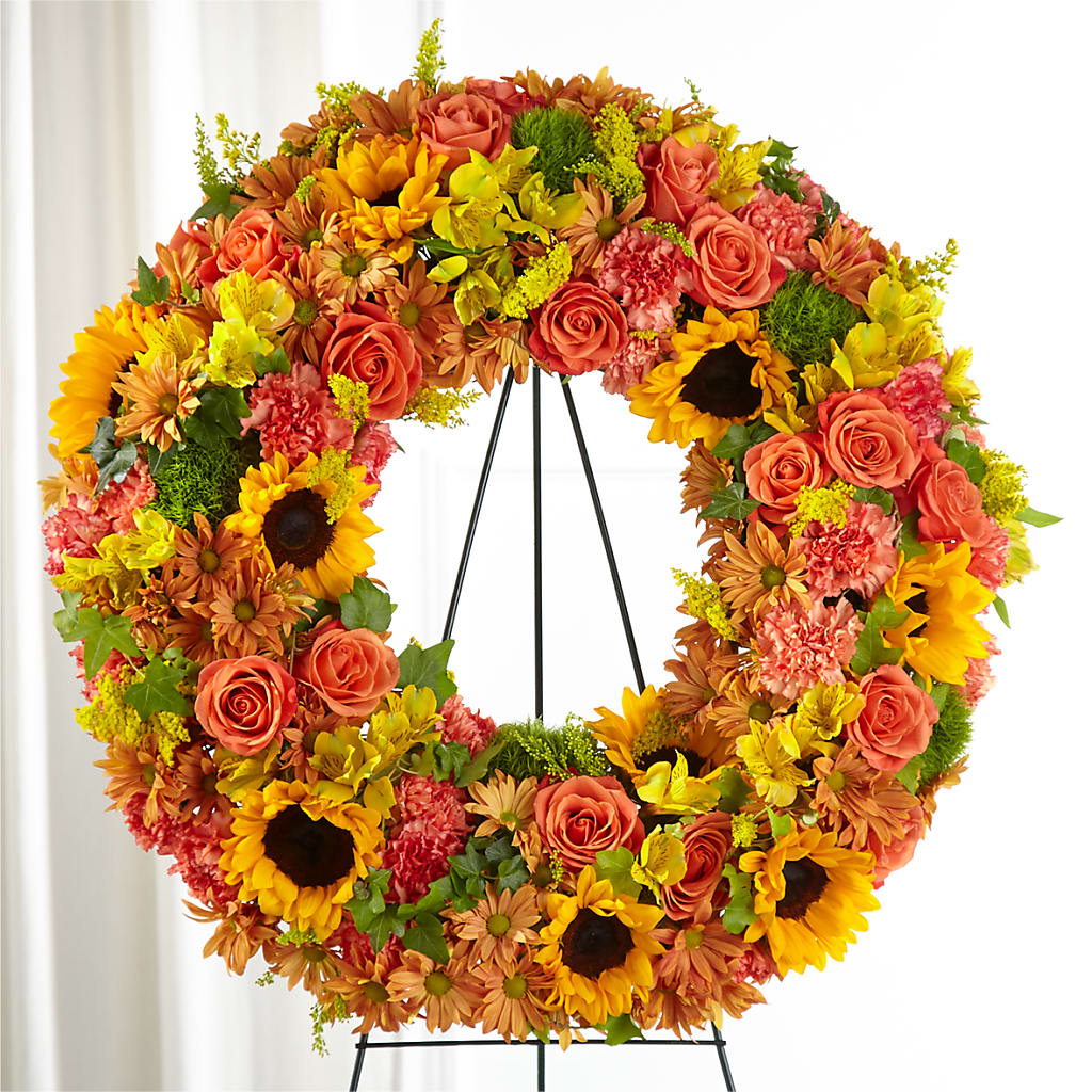 Autumnal Memories Wreath (Standard) –  Bamboo Flowers, Buford GA