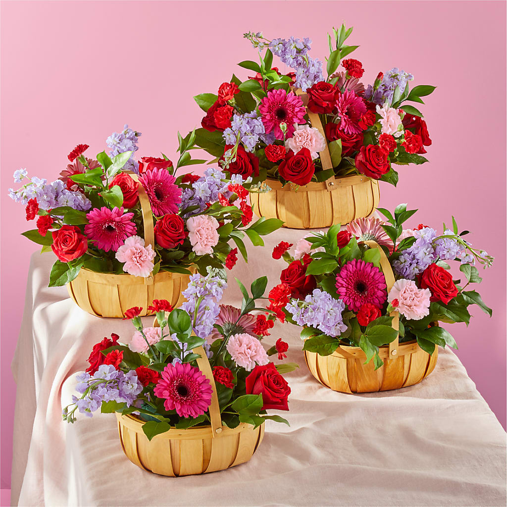 Pink Picnic Basket –  Bamboo Flowers, Buford GA