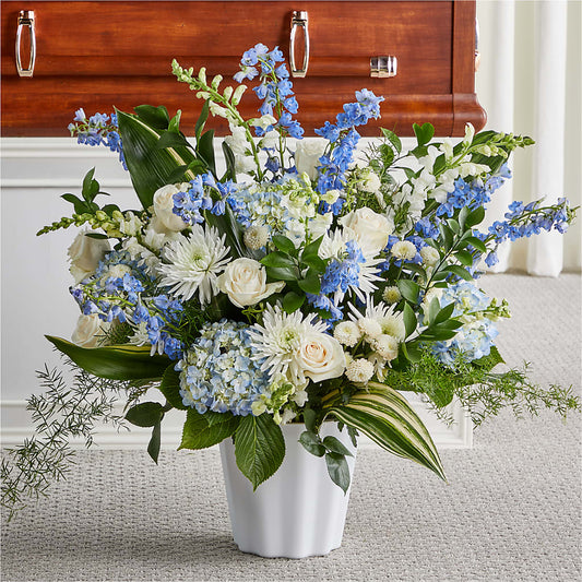 Panier de fleurs Souvenirs éternels