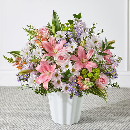 Panier de fleurs Compassion abondante