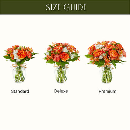 Apricot Glow Bouquet –  Bamboo Flowers, Buford GA