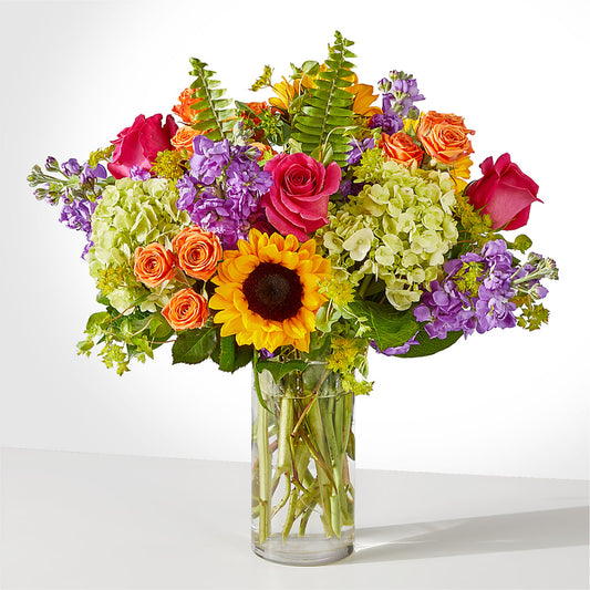 Vibrant Greetings Bouquet –  Bamboo Flowers, Buford GA