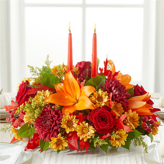 Autumn's Embrace Centerpiece –  Bamboo Flowers, Buford GA