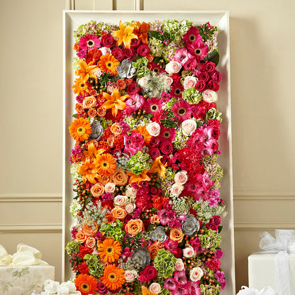 Pared de Flores Recién Cortadas